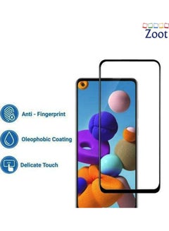 Zoot Tempered Glass Screen Protector With 9H hardness For Samsung Galaxy A21S Black  - Image 3