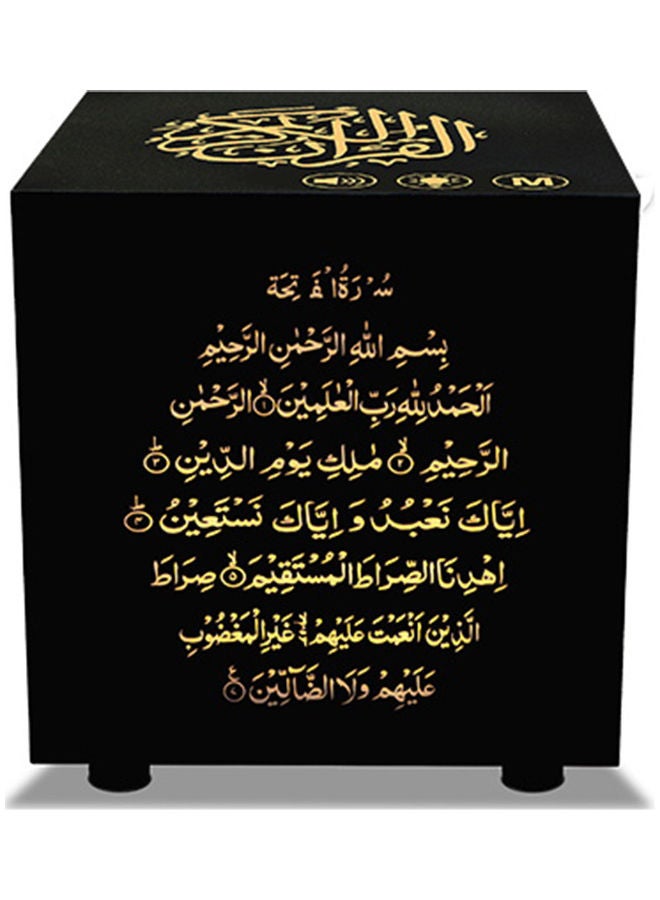 Generic - Intelligent BT Small Speaker 3D Around Portable Mini Qur'An Speaker LU-VQ9-40 Black - Image 1