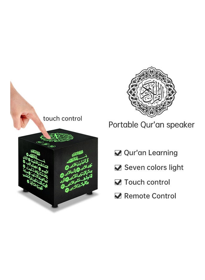 Generic - Intelligent BT Small Speaker 3D Around Portable Mini Qur'An Speaker LU-VQ9-40 Black - Image 1