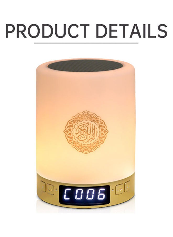 Intelligent BT Small Speaker 3D Around Portable Mini Qur'An Speaker White  - Image 4