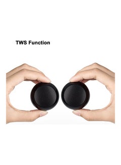 Generic Portable Wireless Mini Speaker With Mic LU-VQ9-38 Black  - Image 2