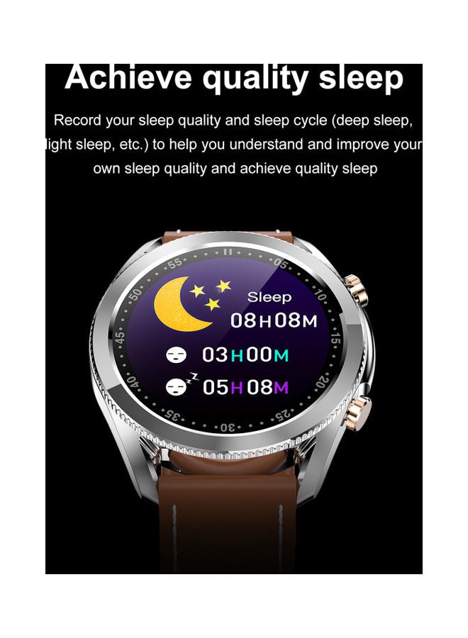 Generic - I12 Bluetooth Smartwatch Leather Pink - Image 1