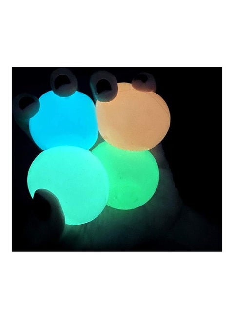 4-Piece Glowing Stress Relief Sticky Balls