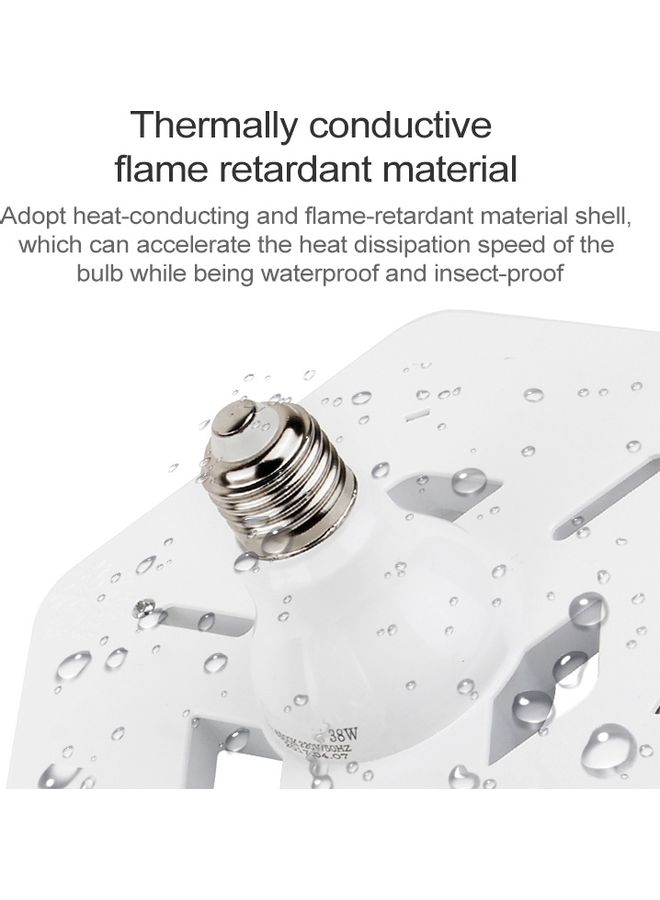 Energy-Saving LED UFO Light Bulb White - Image 5