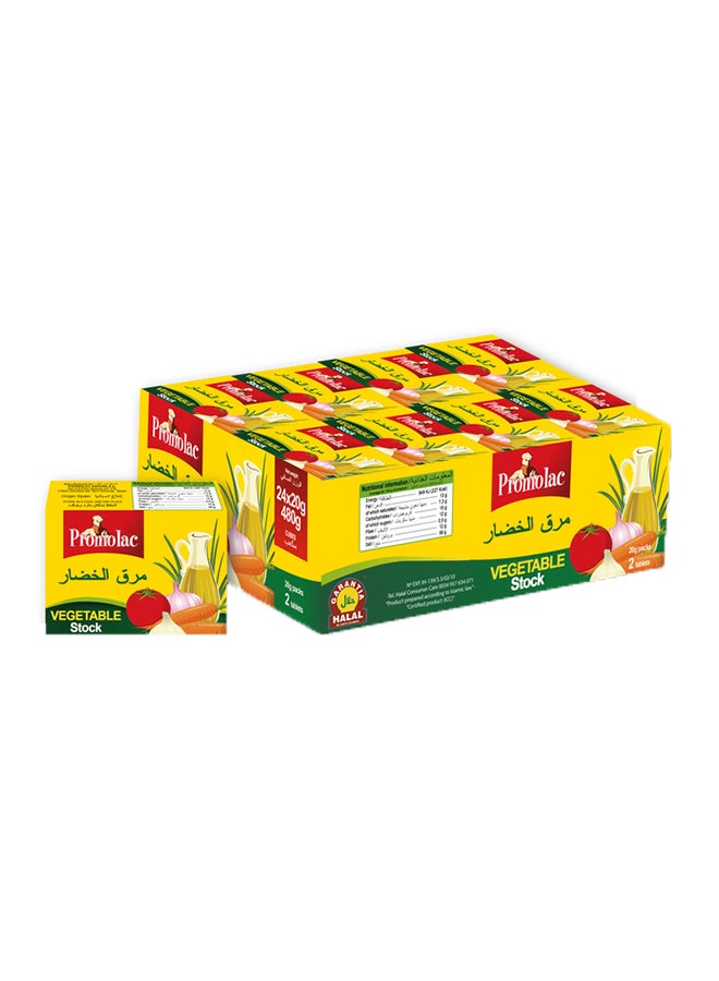 Promolac Vegetable Stock Bouillon Cube 20grams Pack of 24 - Image 1