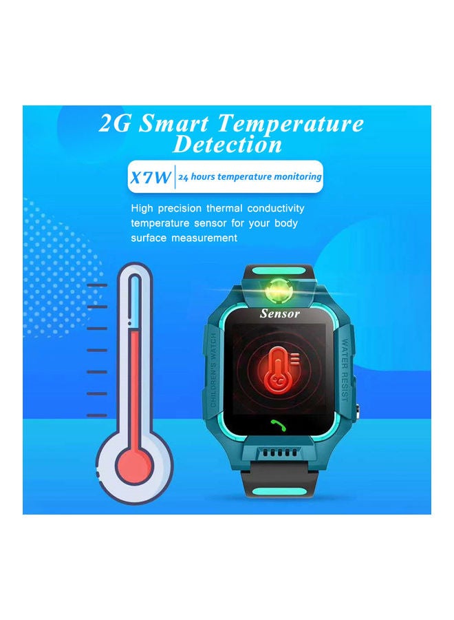 Intelligent Body Temperature Measurement Smartwatch Blue/Grey - Image 2