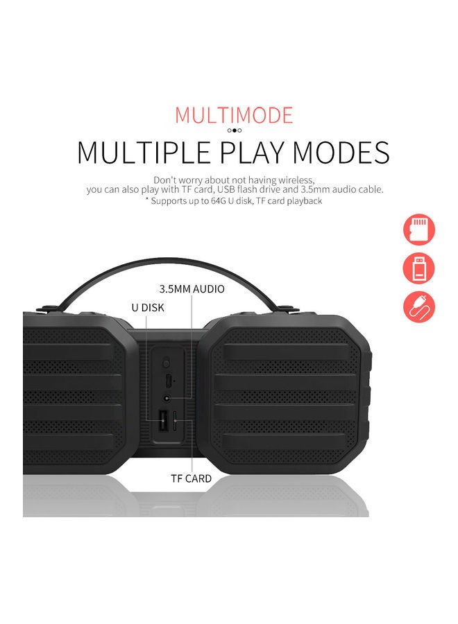 Generic Portable Multi-function Bluetooth Speaker LU-VQ9-70 Blue  - Image 4