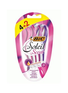 Soleil Scent Razor And Blade 6 Pieces Multicolour - v1616510358/N22098988A_1