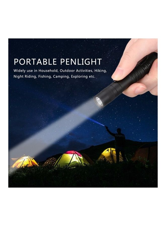 Mini LED Pen-Shaped Flashlight Black - Image 2