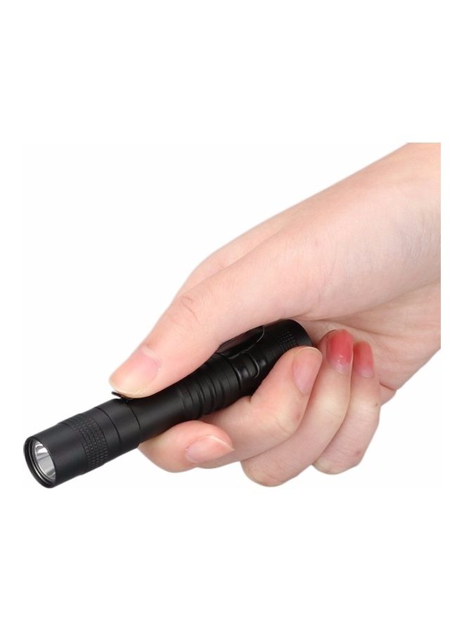 Mini LED Pen-Shaped Flashlight Black - Image 4