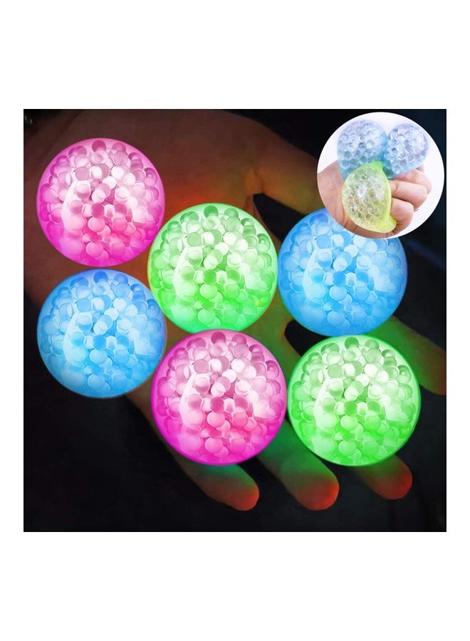 XiuWoo 6-Piece Glowing Stress Relief Sticky Balls - Image 1