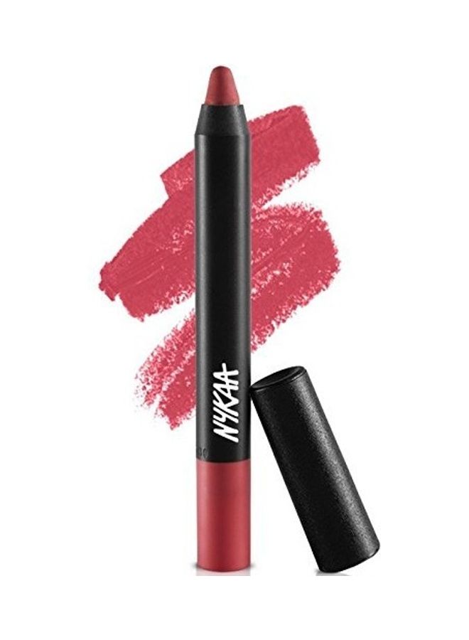Nykaa Matte Ilicious Lip Crayon 03 Pink On Fleek - Image 1