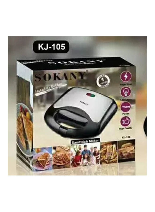Hotdog Cake Baking Machine 750.0 W Kj-105 Black/Grey