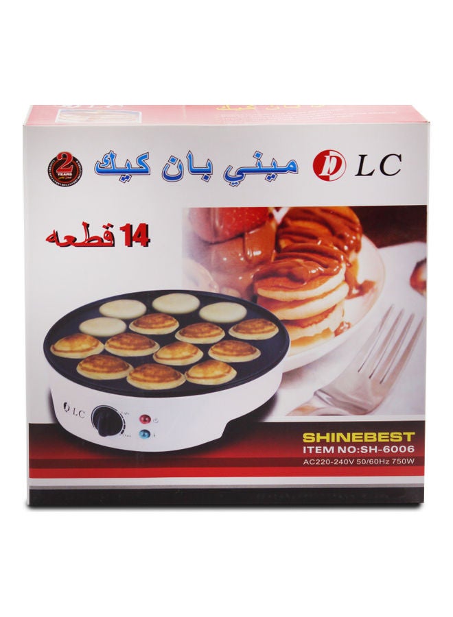 DLC - Mini Pancake Maker 750.0 W BA031 Red - Image 1
