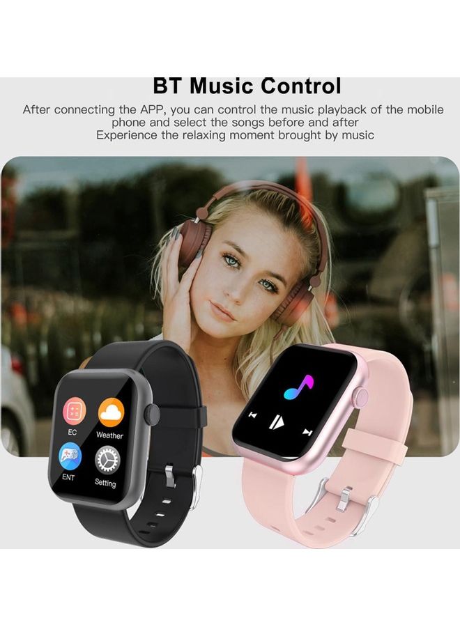 Smart Bracelet Sports Watch Compatible With Android And iOS Pink - Image 3