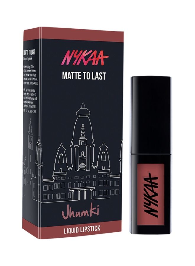 Nykaa Matte To Last Liquid Lipstick 14 Jhumki - Image 3