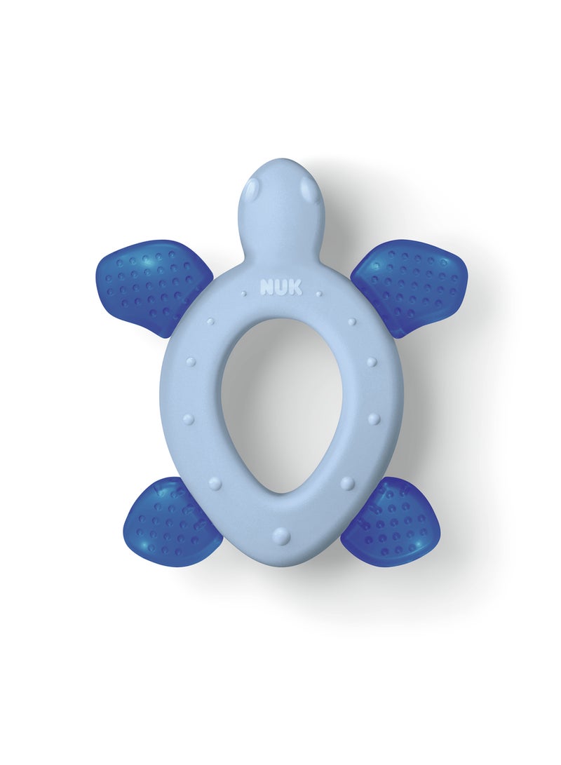NUK Turtle Shaped Baby Teether, 3+ Months - Blue