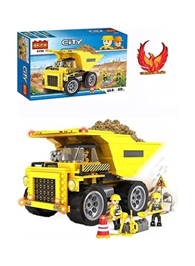 City Truck Kids Construction Vehicle and Accessories Building Blocks Toy Multicolour 48.6cm - Image 1