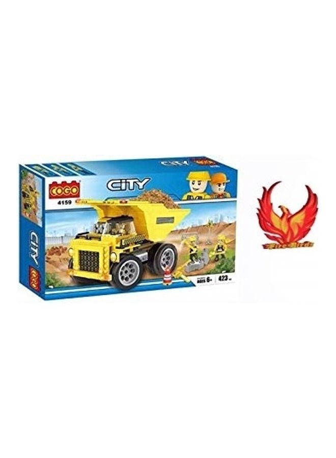 City Truck Kids Construction Vehicle and Accessories Building Blocks Toy Multicolour 48.6cm - Image 3
