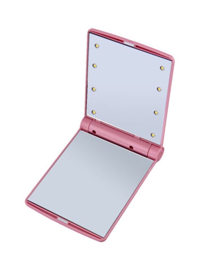 Cool Baby LED Folding Make Up Mirror Pink/Clear - Image 1