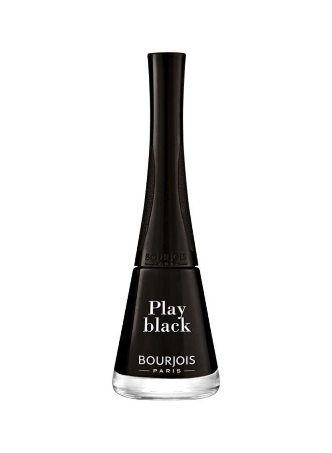 BOURJOIS PARIS 1 Seconde Nail Polish 9 ml 06 Play Black  - Image 1