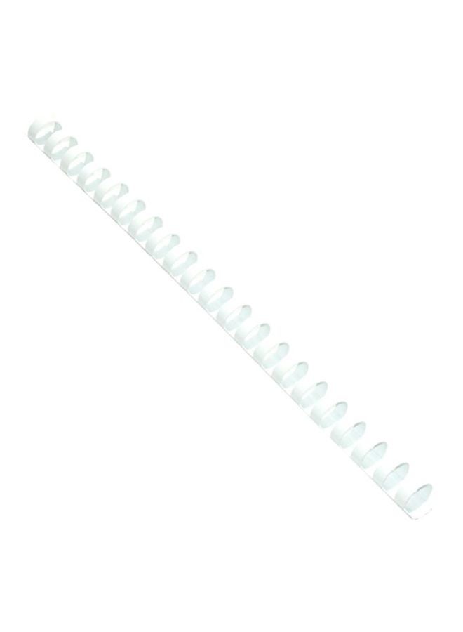 FIS 100-Piece Plastic Binding Ring White  - Image 1