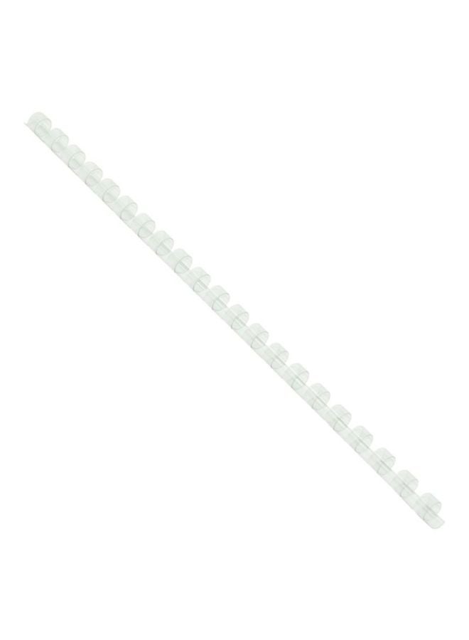 FIS 100-Piece A4 Plastic Binding Rings Clear - Image 1