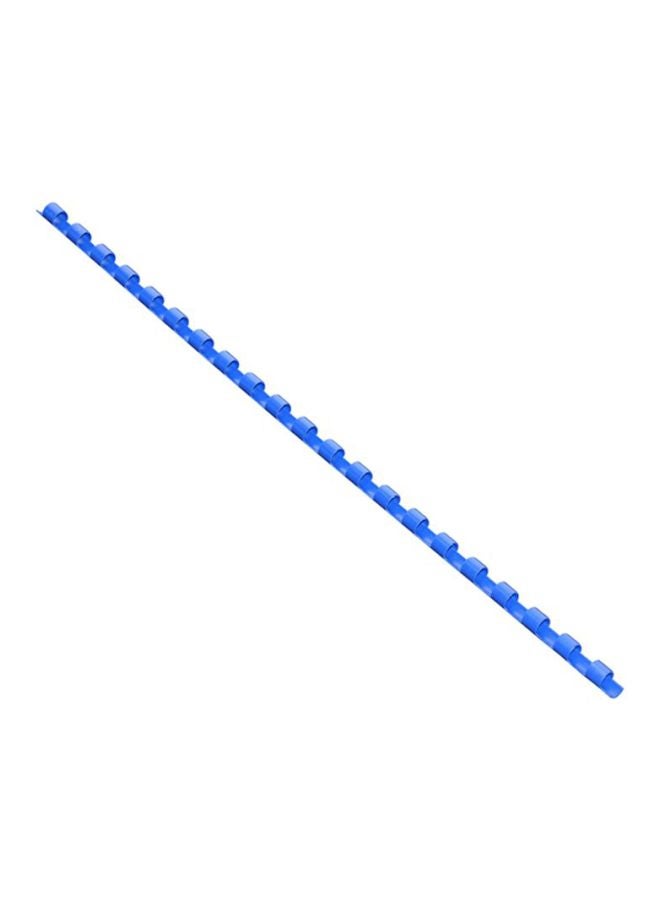 FIS - 100-Piece A4 21 Plastic Binding Rings Blue - Image 1