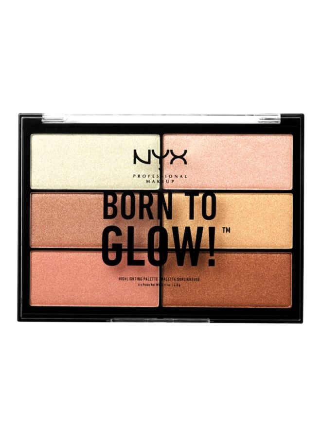 NYX PROFESSIONAL MAKEUP - Born To Glow Highlighting Palette Multicolor - Image 1