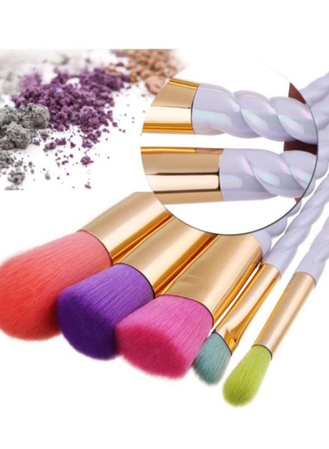 Voberry 5-Piece Pro Makeup Cosmetic Brush Set Multicolour - Image 3