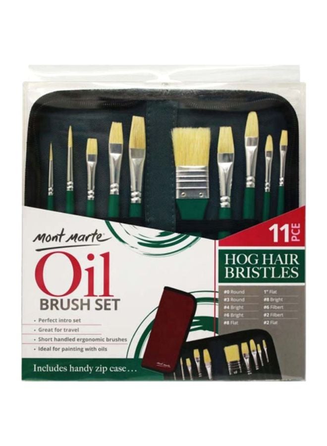 Montmarte 11-Piece Oil Colour Brush Set multicolor - Image 2