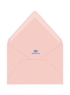 FIS 25-Piece Laid Paper Glued Envelope Set Pink  - Image 1