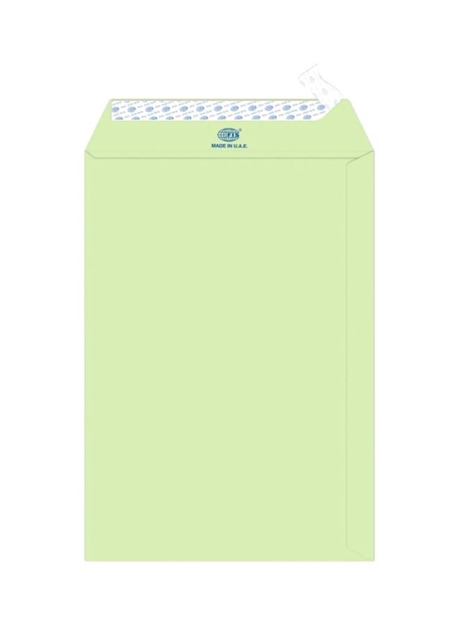 إف اي أس  مجموعة أظرف ذاتية اللصق من 50 قطعة أخضر - Image 1