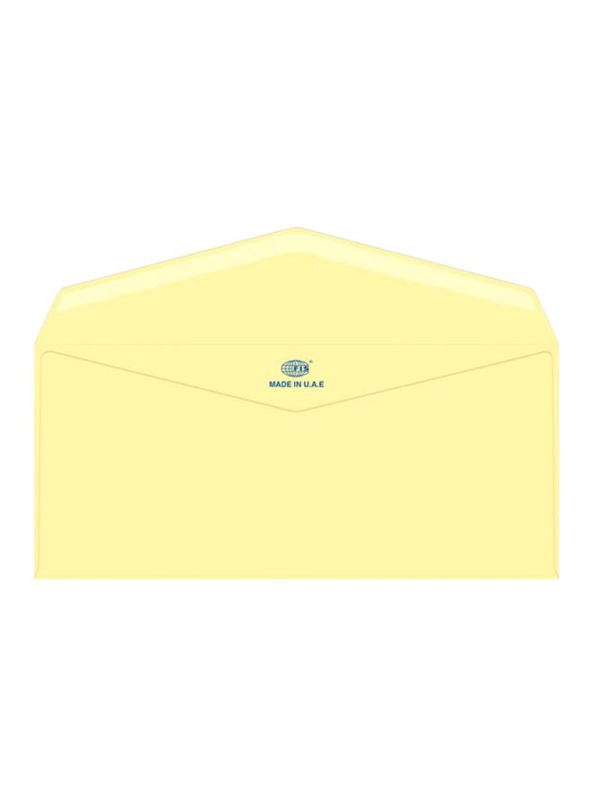 FIS 25-Piece Laid Paper Glued Envelope Set Cream - Image 1