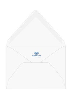 FIS 25-Piece Laid Paper Glued Envelope Set White  - Image 1