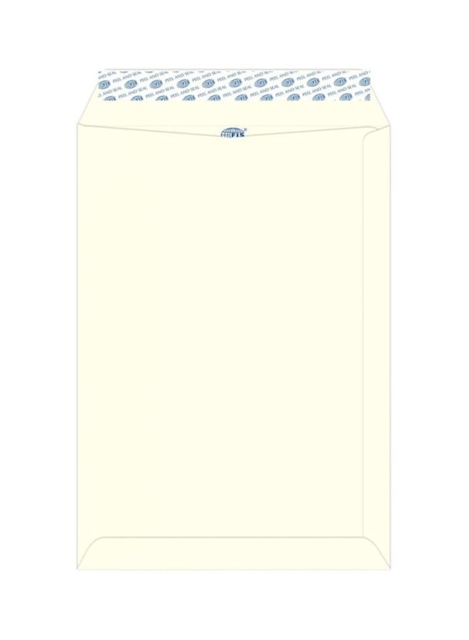 FIS 25-Piece Peel And Seal Envelope Set Ivory - Image 1