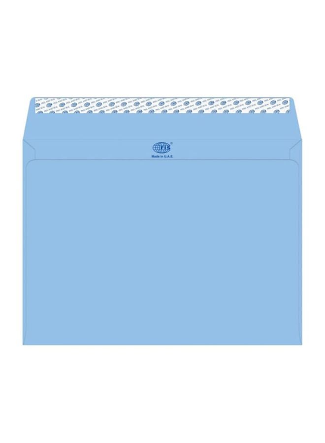 FIS 50-Piece Laid Paper Peel And Seal Envelope Set Blue - Image 1