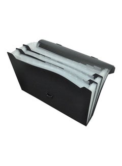 FIS 36-Pocket Plastic Expanding File Black  - Image 1