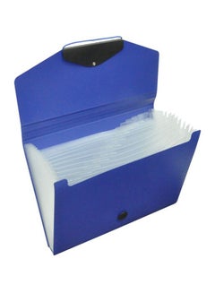 FIS 13-Pocket Expanding Files Blue/Black  - Image 1