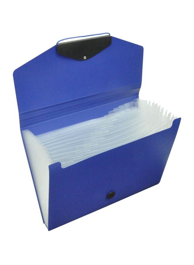 FIS 13-Pocket Expanding Files Blue/Black  - Image 1