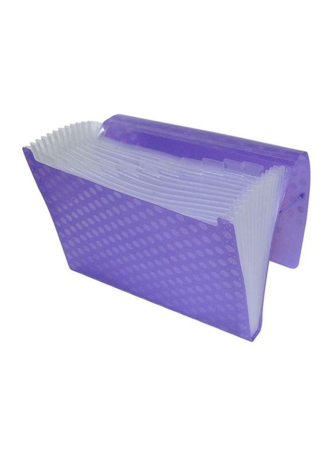 FIS 13-Pocket Expanding Files Purple  - Image 1