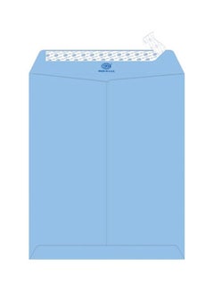 FIS Pack Of 50 Laid Paper Peel And Seal Envelope Blue  - Image 1