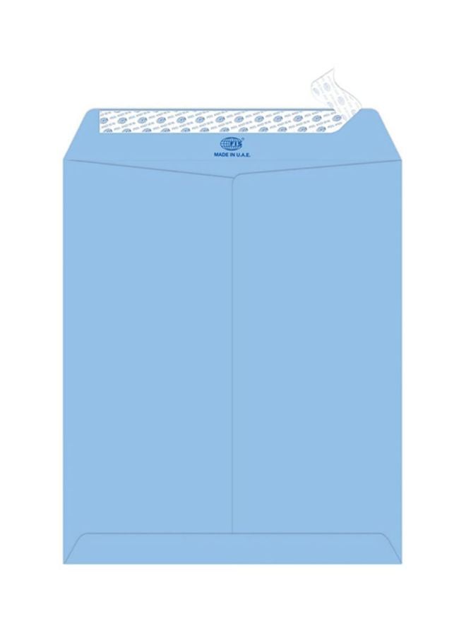 FIS - Pack Of 50 Laid Paper Peel And Seal Envelope Blue - Image 1