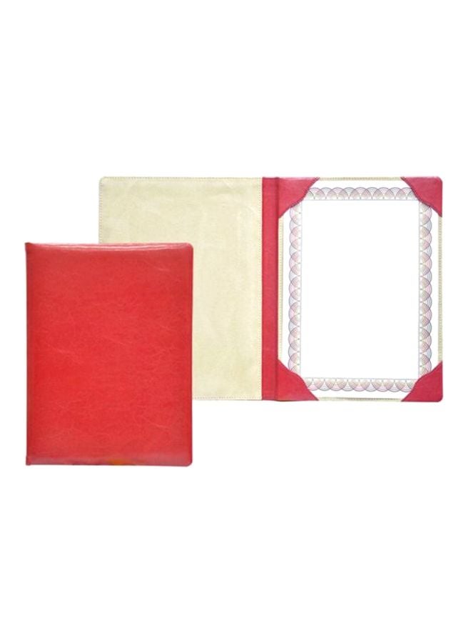FIS Certificate Folder And Gift Box Red/White
