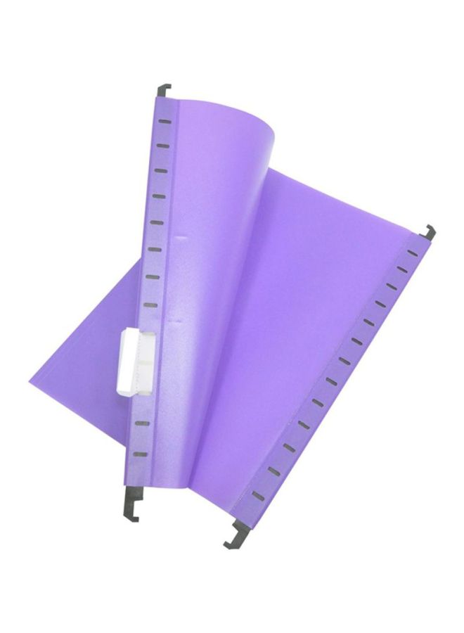 FIS Pack Of 12 Polypropylene Hanging Files With Indicator Purple - Image 1