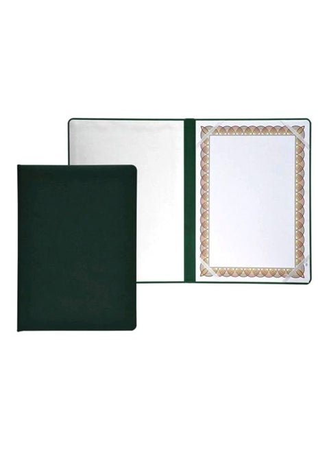 Certificate Folder With Gift Box Green/White