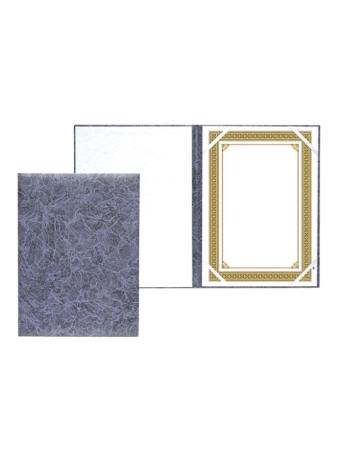 FIS A4 Certificate Folder Grey/White