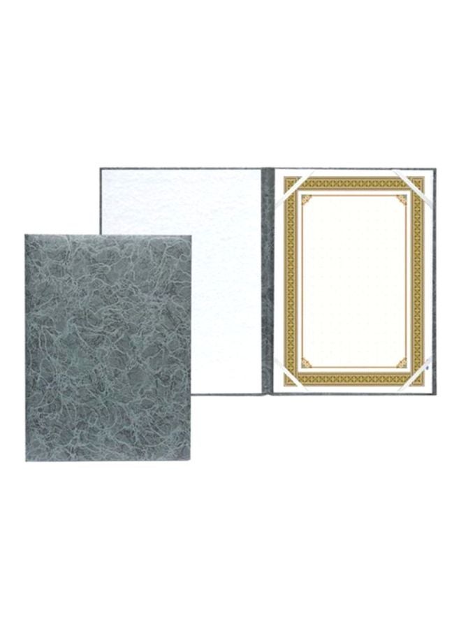 FIS A4 Certificate Folder With Certificate Grey/White - Image 1