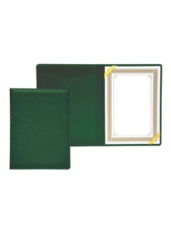 FIS A4 PU Certificate Folder Green 