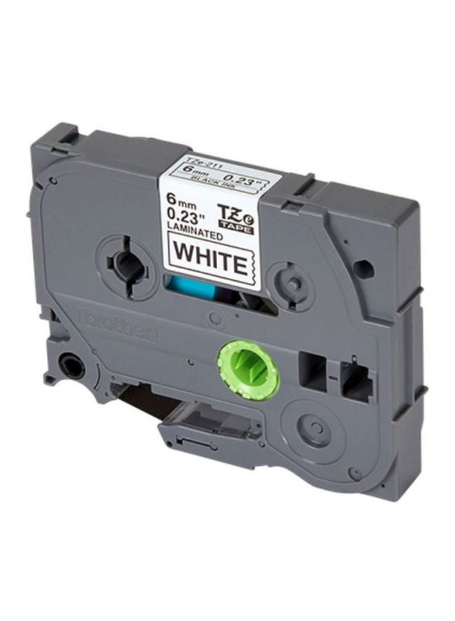 brother Laminated Label Tape Black - Image 2